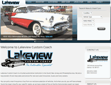 Tablet Screenshot of lakeviewcustomcoach.com